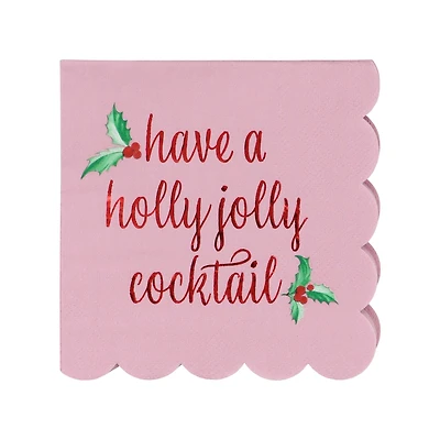 Holly Jolly Beverage Napkins, 20ct. by Celebrate It™