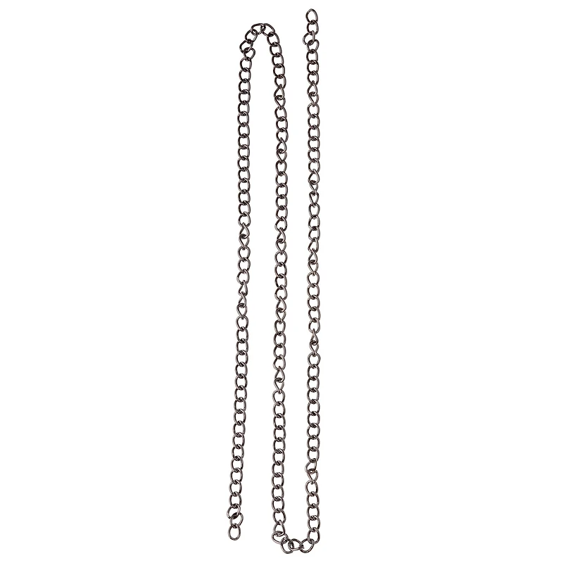 12 Pack: 36" Gunmetal Small Double Figure 8 Chain by Bead Landing™