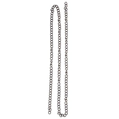 12 Pack: 36" Gunmetal Small Double Figure 8 Chain by Bead Landing™