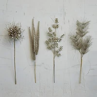 Hello Honey® 25.5" Faux Glittery Pewter Pick Stem