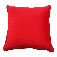 16" x 16" Red Velvet Bow Throw Pillow by Ashland®