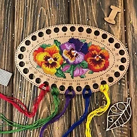 Wonderland Crafts Flowers Numbered Embroidery Thread Organizer
