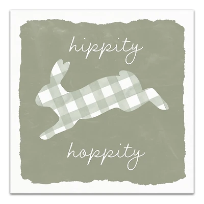 Hippity Hoppity Bunny Canvas Wall Art