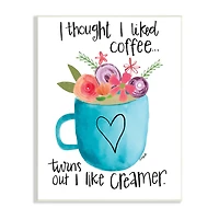 Stupell Industries Thought I Liked Coffee Wall Plaque