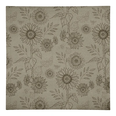 Sunflower Icons Cotton Twill Napkin