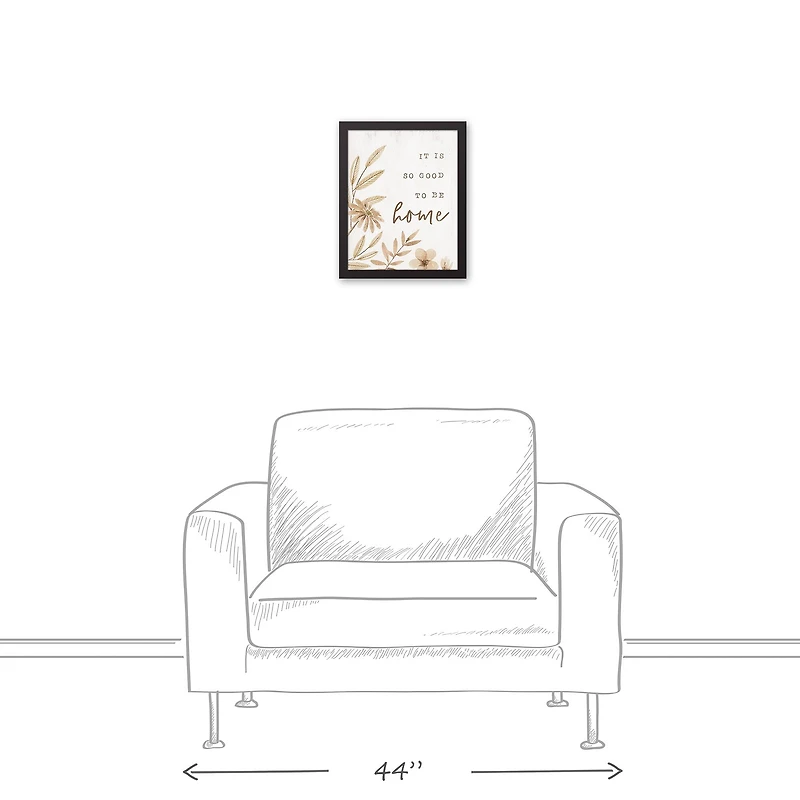 It is so Good to be Home 11" x 14" Black Framed Canvas
