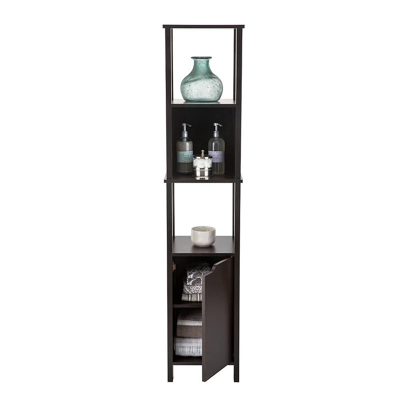 Organize It All 67" Espresso 5-Shelf Ambassador High Cabinet
