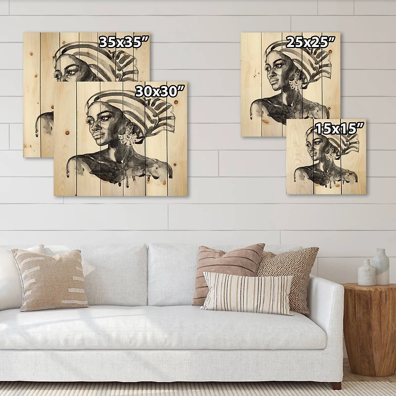 Designart - Portrait of African American Woman XII