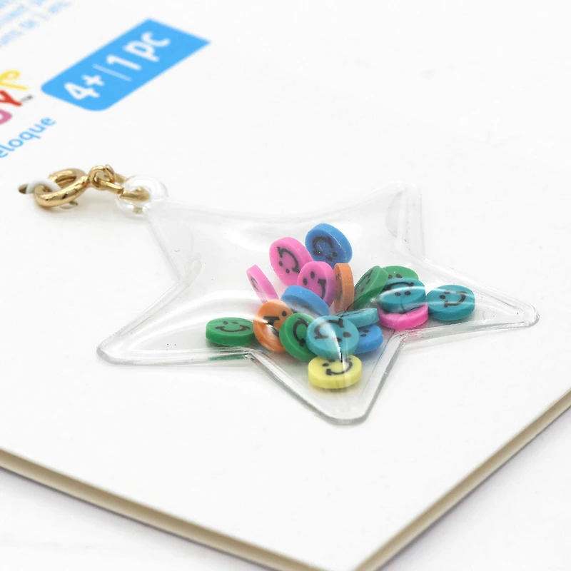 Smiley Star Shaker Charm by Creatology™