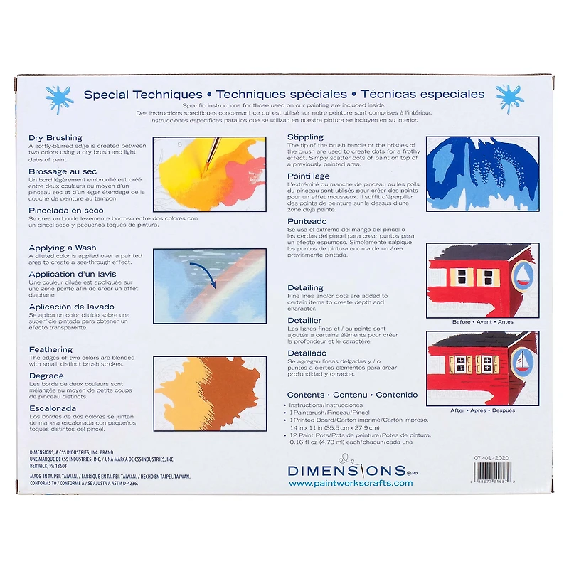 Dimensions® PaintWorks™ Blue Poppies Paint-by-Number Kit