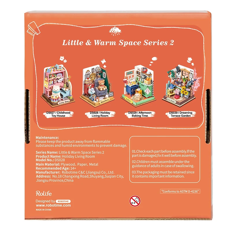 Rolife® Holiday Living Room DIY Miniature Kit