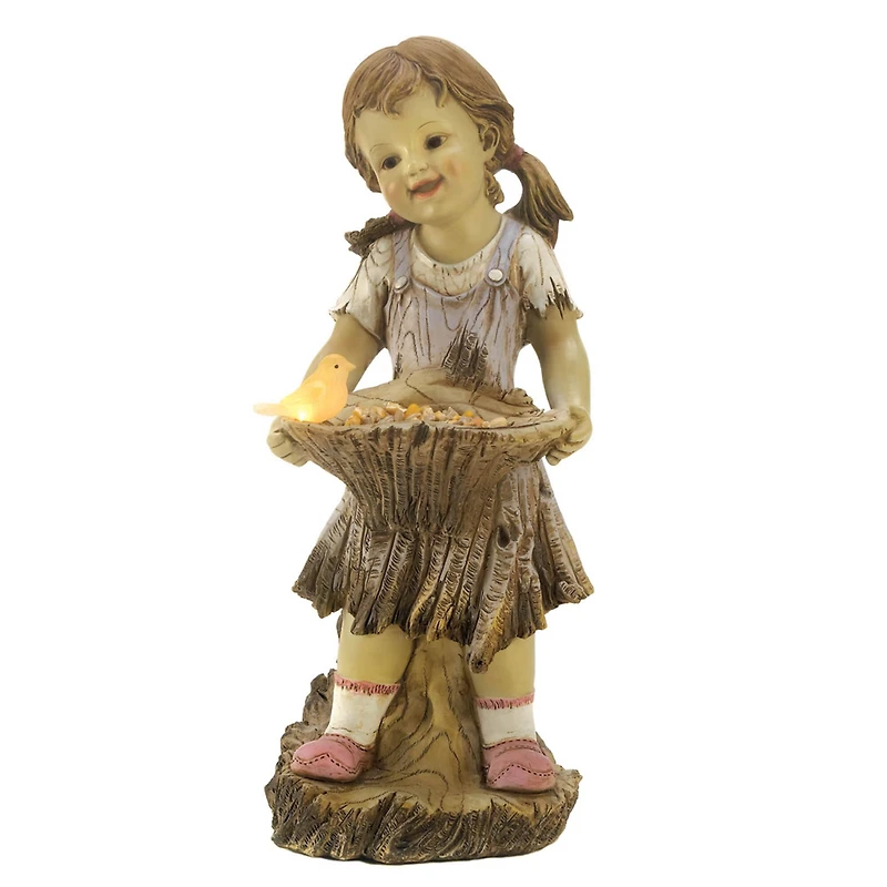 14.5" Sweet Summertime Solar Statue