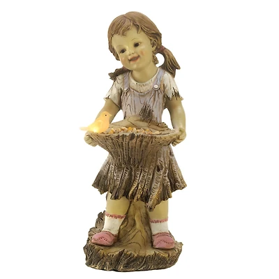 14.5" Sweet Summertime Solar Statue