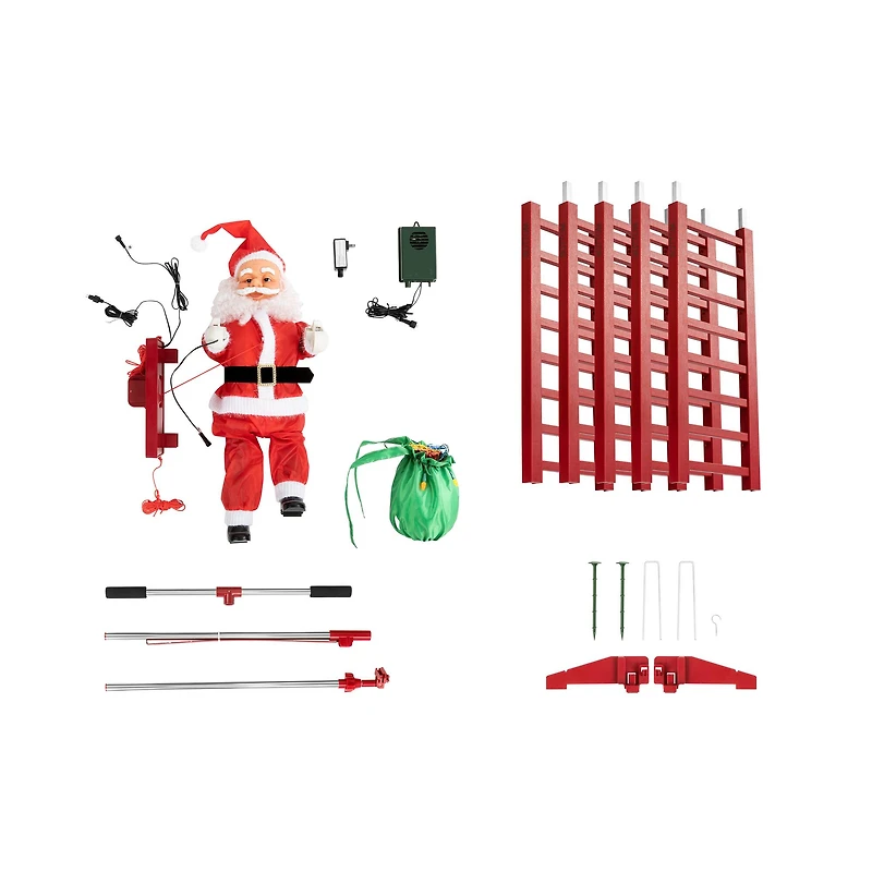 10ft. Outdoor Climbing Santa