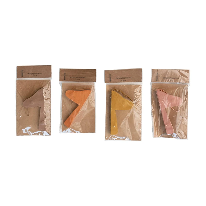 Hello Honey® 4 Pack 5" Mushroom Paper Honeycomb Ornaments