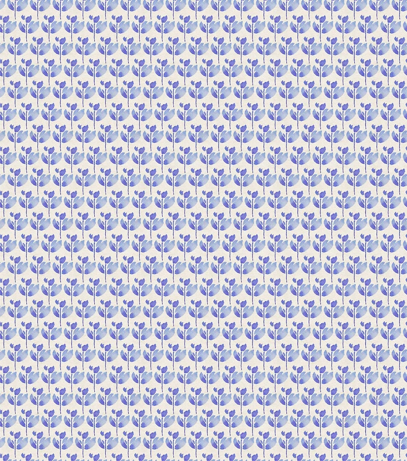 Suzanne Nicoll Blue Peacock Ditsy Cotton Fabric