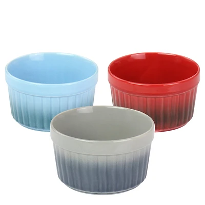 Crock-Pot 8oz. Thornburg Stoneware Assorted Ramekin Dish Set