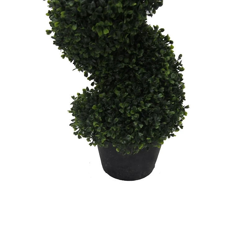 4ft. Potted Green Boxwood Spiral Tree
