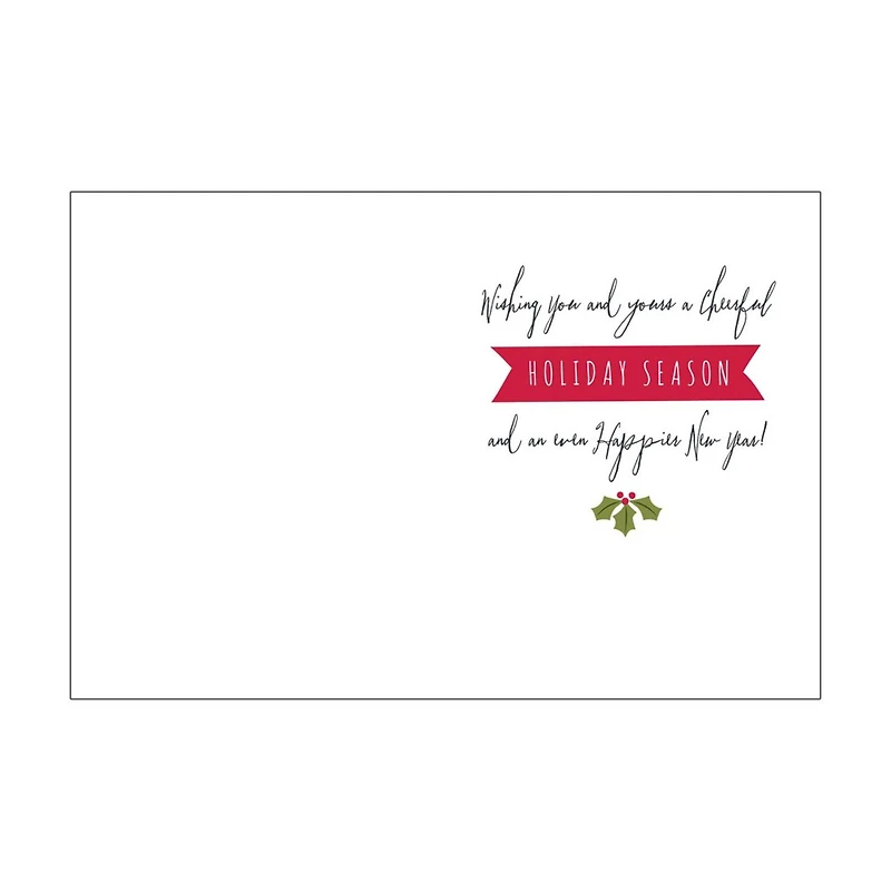 JAM Paper Merriest Holiday Assorted Christmas Cards & Envelopes, 16ct.