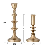 Hello Honey® Gold Taper Candle Holder Set