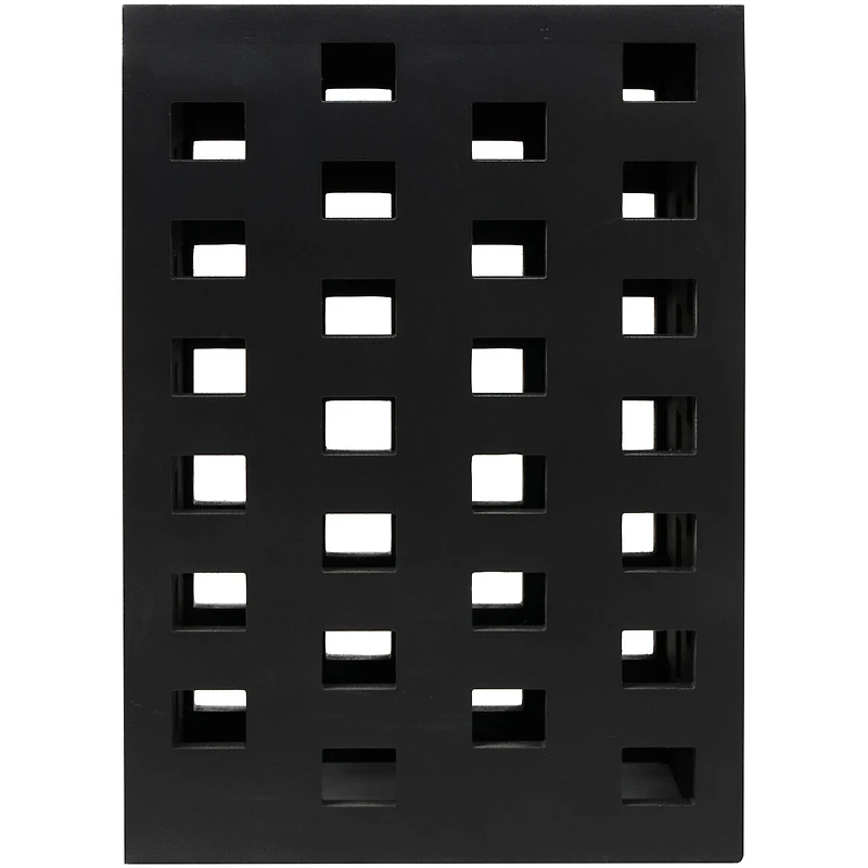 18" Black Wood Accent Table