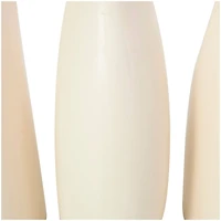 9" Cream Ceramic Minimalistic Vase Set
