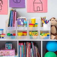 IRIS Large Clear Plastic Stacking Bin