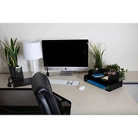 Mind Reader Black Tiered Letter Tray