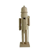 14" Soldier with Peppermint Staff DIY Pinewood Nutcracker by Make Market®