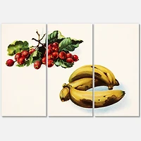 Designart - Banana and Red Berries