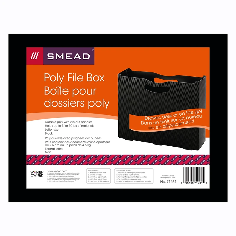 Smead® Poly File Box, 2ct.