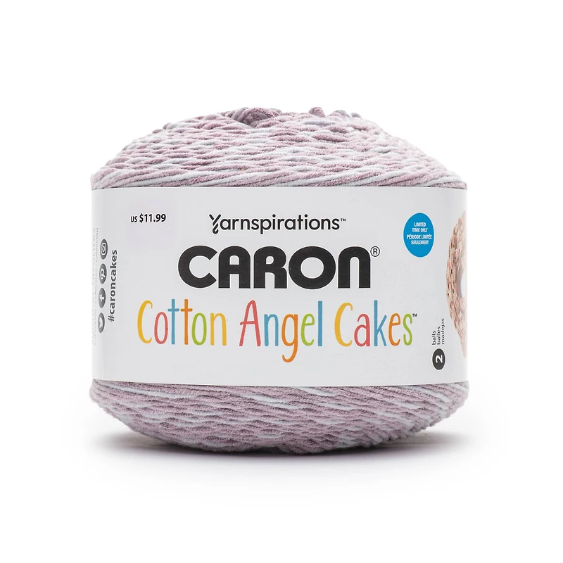 Caron® Cotton Angel Cakes™ Yarn, Elderberry Lilac