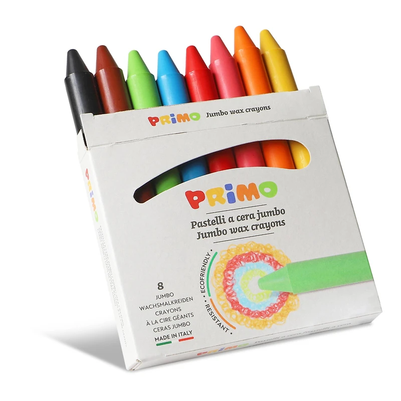 PRiMO Jumbo Wax Crayons, 8ct.