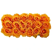 6'' Orange Roses in Black Planter