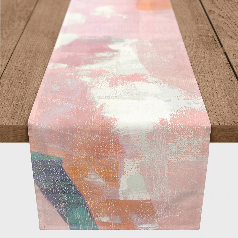 Funky Blush Misc. 16" x 72" Cotton Twill Runner