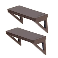 Mini Brown Wall Shelves, 2ct. by Make Market®