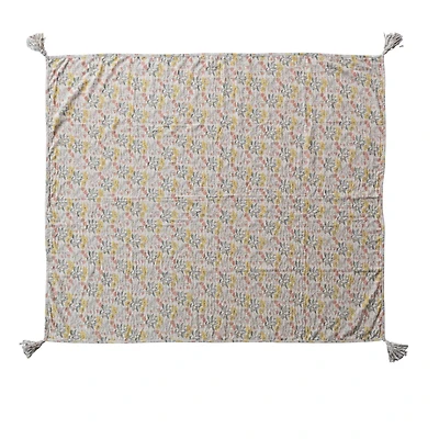 Hello Honey® Multicolor Floral Cotton Chambray Throw Blanket