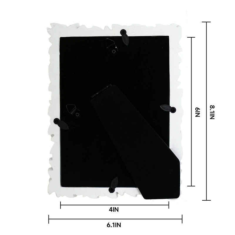 Just Jane 5" x 7" White Butterfly Frame by Studio Décor®