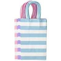 8 Packs: 13 ct. (104 total) Small Pastel Stripe Gift Bags by Celebrate It™