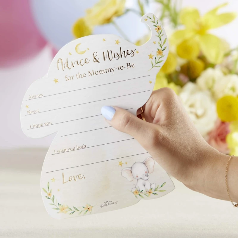 Kate Aspen® Elephant Advice Card & Baby Shower Game Set