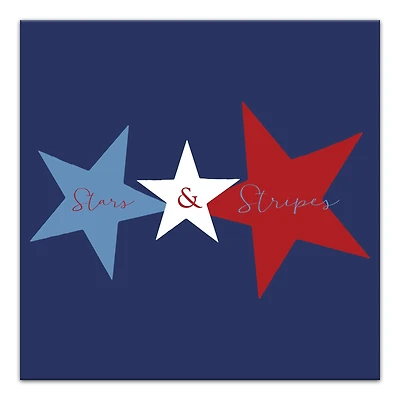 Simple Tri Star Canvas Wall Art