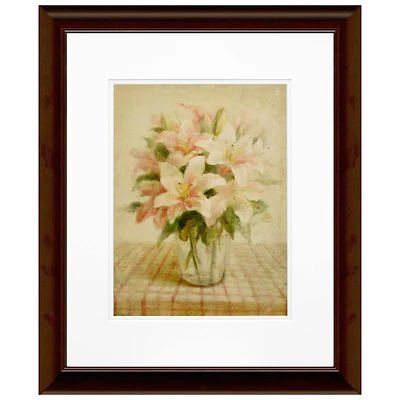 Timeless Frames® Pink Cottage Lilies Wood Framed Wall Art