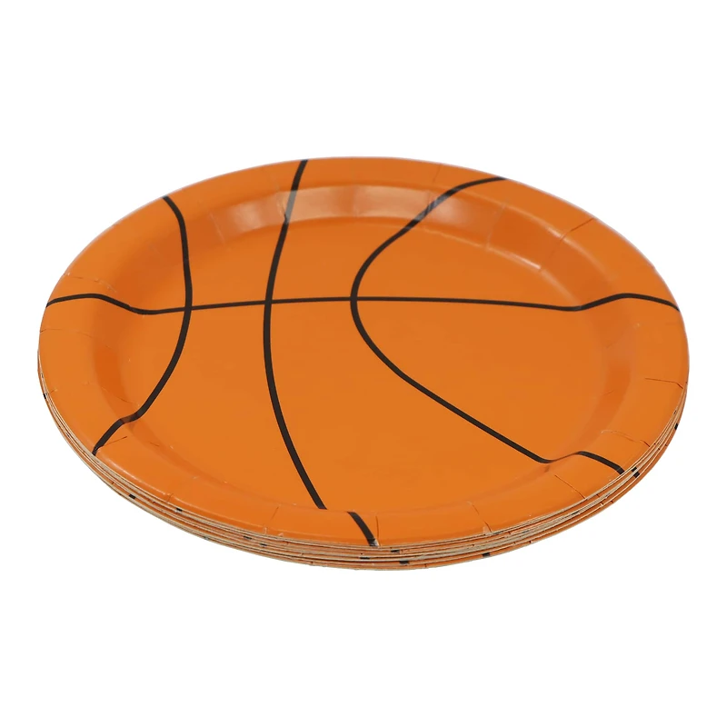 24 Packs: 10 ct. (240 total) 7" Basketball Paper Snack Plates by Celebrate It™