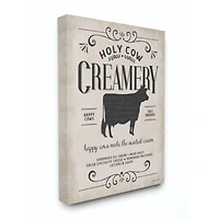 Stupell Industries Creamery Cow Canvas Wall Art
