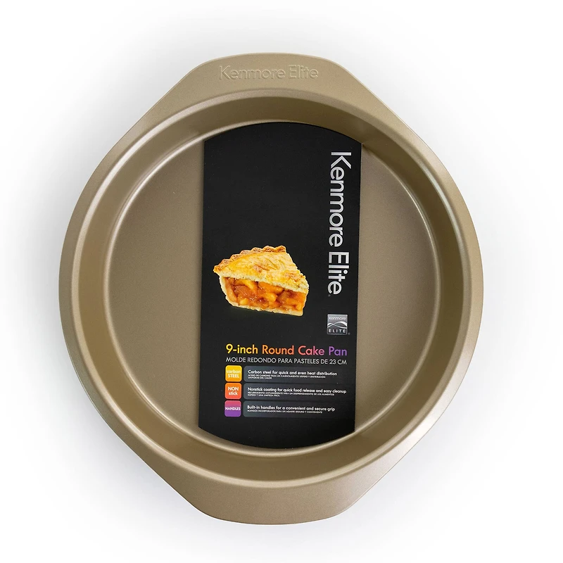 Kenmore Elite 9" Nonstick Carbon Steel Round Cake Pan