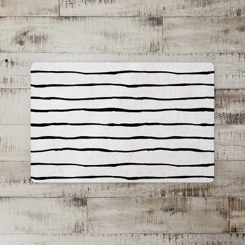 Simple Painted Stripes 27" x 18" Floor Mat