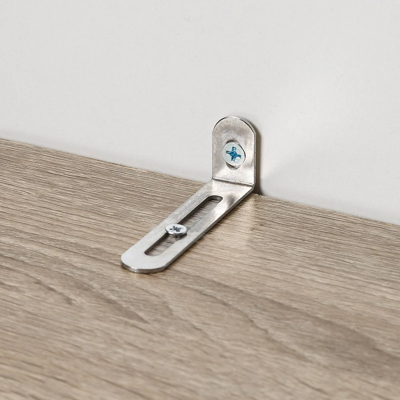 Honey Can Do Brown Freestanding Stackable Shelf Unit with 2 Shelves & Wood Finish