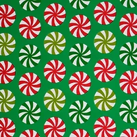 Green Peppermints Foil Premium Gift Wrap by Celebrate It™