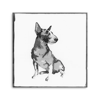 Bull Terrier Canvas Giclee