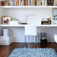 Mind Reader Black 5 Compartment Wood Office Desk Organizer